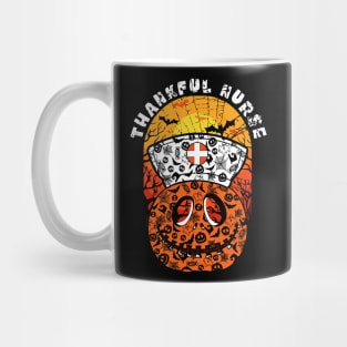 Thankful Nurse Pumpkin Nurse Halloween Mug